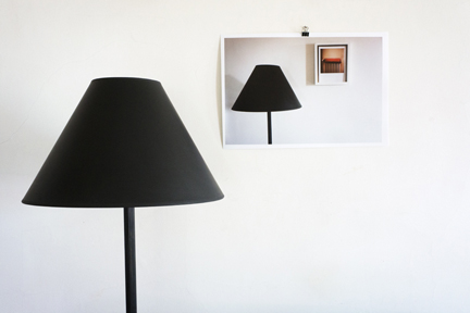 black lampshade